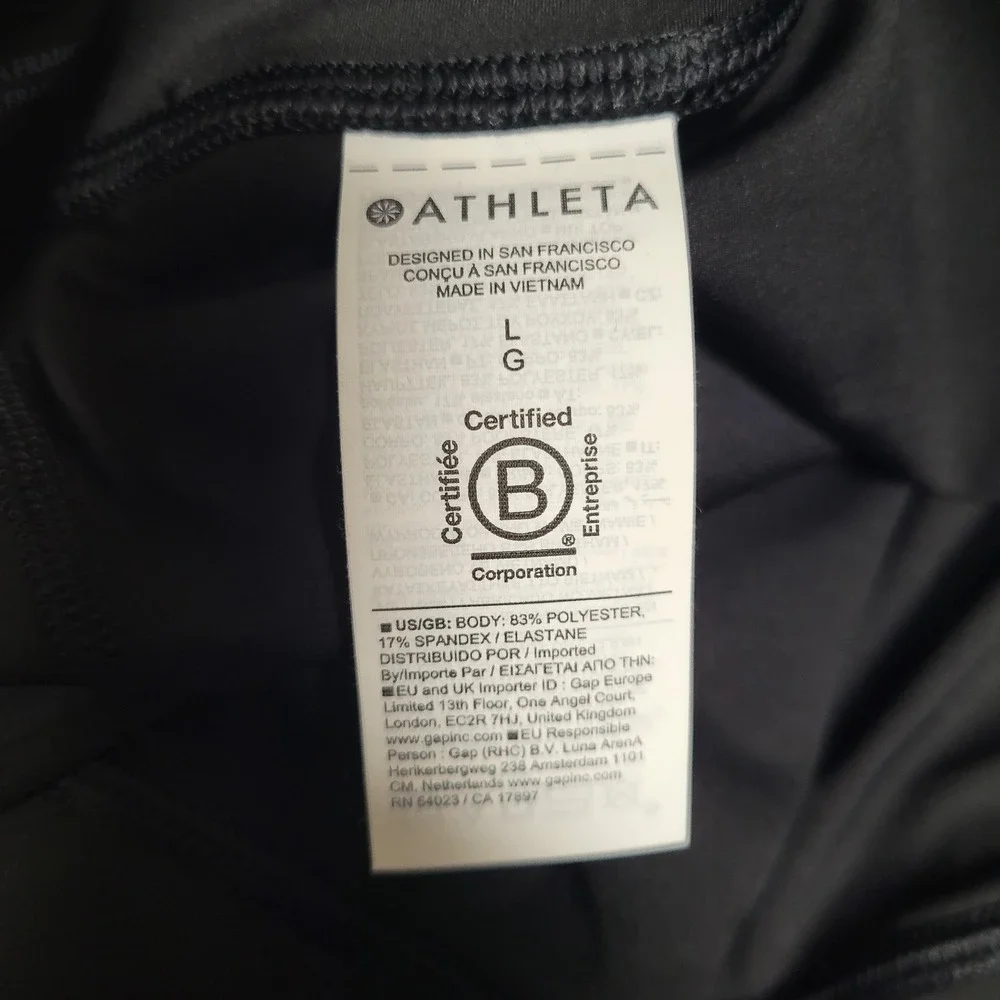 NWT Athleta Crosscourt Skort Black Swiftlite Athletic Tennis Golf Skirt Womens L - Picture 8 of 10